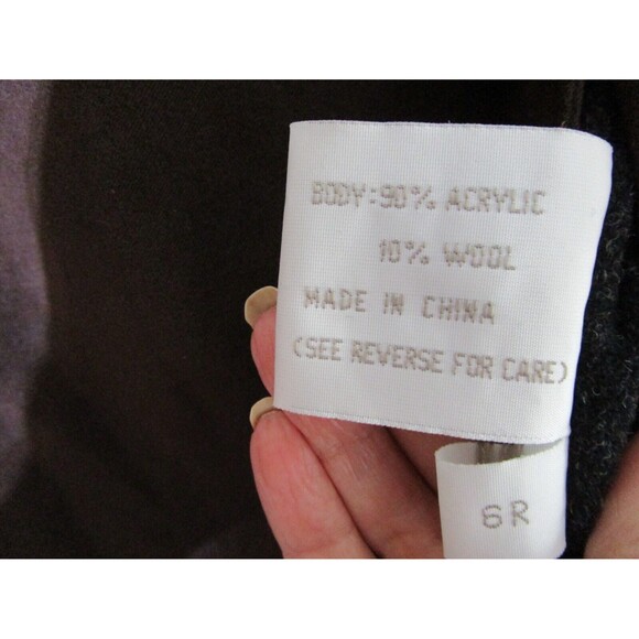 Jones New York Womens Trench Brown Coat Size 6 Suede Pockets - Picture 8 of 11